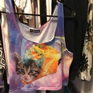 Taco cat crop top